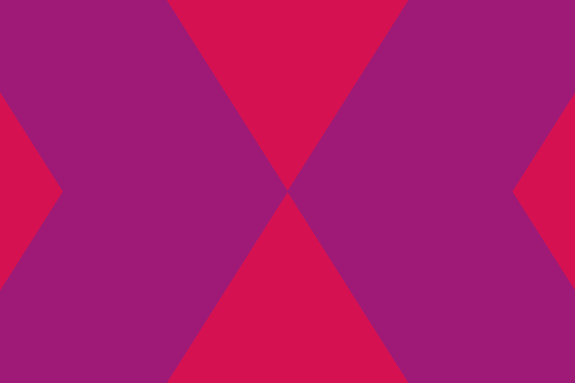 Red background with two purple chevrons on top.