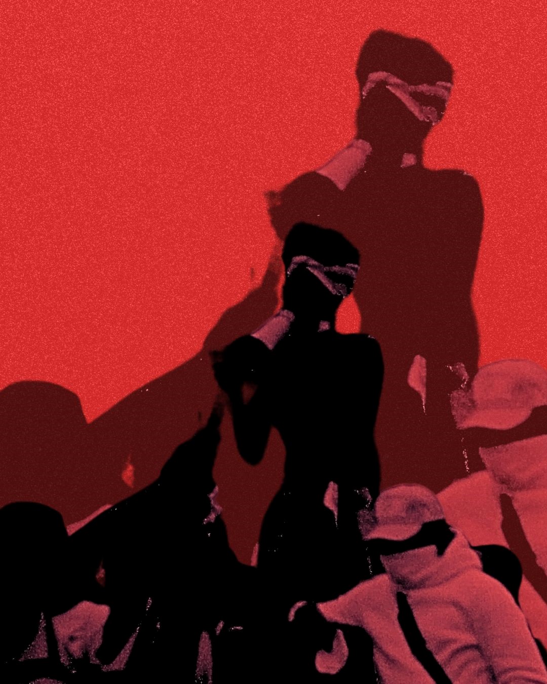 Black Exodus Handbook cover artwork, silhouettes of Black protestors